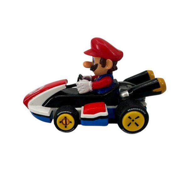 Mario Mario Kart Pull Speed Toy Car Racer 3" Excellent Condition - Picture 6 of 8